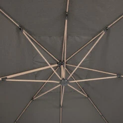 Parasol Déporté Rectangulaire Soly Honey Et Charbon Hespéride -Magasin Mobilier parasol deporte rectangulaire soly honey et charbon hesperide 3
