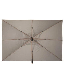 Parasol Déporté Rectangulaire Soly Honey Et Noisette Hespéride -Magasin Mobilier parasol deporte rectangulaire soly honey noisette hesperide 2