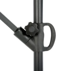 Parasol Déporté Rond Janeiro Ardoise Hespéride -Magasin Mobilier parasol deporte rond janeiro ardoise hesperide 3