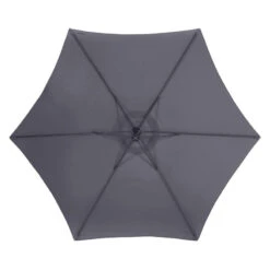 Parasol Déporté Rond Janeiro Ardoise Hespéride -Magasin Mobilier parasol deporte rond janeiro ardoise hesperide 8