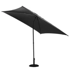 Parasol Droit Carré 2,5x2,5m Soya Ardoise Hespéride -Magasin Mobilier parasol droit carre 25x25m soya ardoise hesperide 1 2