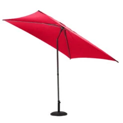 Parasol Droit Carré 2,5x2,5m Soya Grenade Hespéride -Magasin Mobilier parasol droit carre 25x25m soya grenade hesperide 2