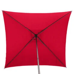 Parasol Droit Carré 2,5x2,5m Soya Grenade Hespéride -Magasin Mobilier parasol droit carre 25x25m soya grenade hesperide 3