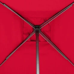 Parasol Droit Carré 2,5x2,5m Soya Grenade Hespéride -Magasin Mobilier parasol droit carre 25x25m soya grenade hesperide 5