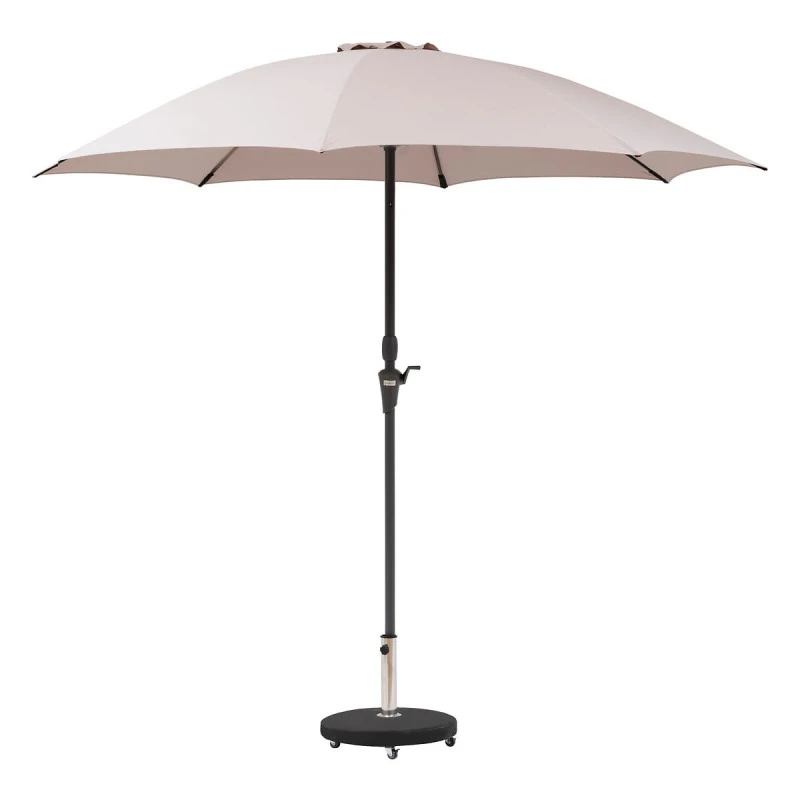 Parasol Droit Rond 2,7m Sisko Taupe Hespéride 2 Parasol Droit Rond 2,7m Sisko Taupe Hespéride – Image 2