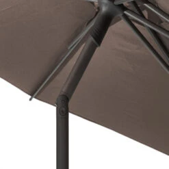 Parasol Droit Rond 2,7m Soya Taupe Hespéride -Magasin Mobilier parasol droit rond 27m soya taupe hesperide 5