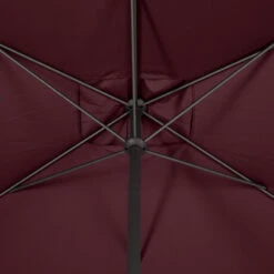 Parasol Mat Central 2x3 M Loompa Bordeaux Hespéride -Magasin Mobilier parasol mat central 2x3 m loompa bordeaux hesperide 5