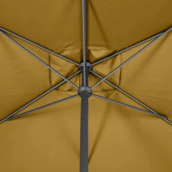 Parasol Mat Central 2x3 M Loompa Moutarde Hespéride 13 Parasol Mat Central 2x3 M Loompa Moutarde Hespéride -Magasin Mobilier parasol mat central 2x3 m loompa moutarde hesperide 5