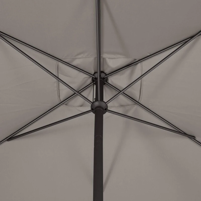 Parasol Mat Central 2x3 M Loompa Taupe Hespéride 6 Parasol Mat Central 2x3 M Loompa Taupe Hespéride – Image 6