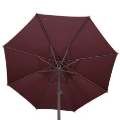 Parasol Mat Central Rond 3m Loompa Bordeaux Hespéride 10 Parasol Mat Central Rond 3m Loompa Bordeaux Hespéride -Magasin Mobilier parasol mat central rond 3m loompa bordeaux hesperide 3