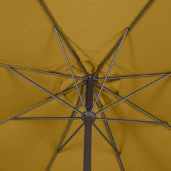 Parasol Mat Central Rond 3m Loompa Moutarde Hespéride 11 Parasol Mat Central Rond 3m Loompa Moutarde Hespéride -Magasin Mobilier parasol mat central rond 3m loompa moutarde hesperide 4