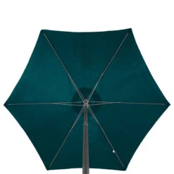 Parasol Rond 2,3m Anzio Bleu Canard Hespéride -Magasin Mobilier parasol rond anzio bleu canard hesperide 1 2