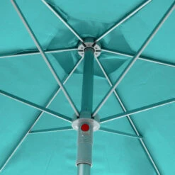 Parasol Rond 2,3m Anzio émeraude Hespéride -Magasin Mobilier parasol rond anzio emeraude hesperide 2