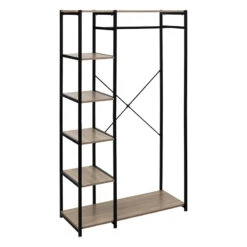 Magasin Mobilier 37 Penderie 5 étagères Métal Et Bois 5Five