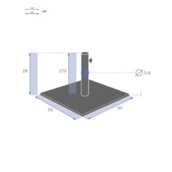 Pied De Parasol Plaque 20 Kg Anthracite Hespéride 9 Pied De Parasol Plaque 20 Kg Anthracite Hespéride -Magasin Mobilier pied de parasol plaque 20 kg anthracite hesperide 4