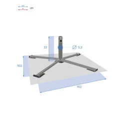 Pied De Parasol Pliant Grand Modèle Anthracite Hespéride 9 Pied De Parasol Pliant Grand Modèle Anthracite Hespéride -Magasin Mobilier pied de parasol pliant grand modele anthracite hesperide 4