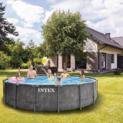 Piscine Tubulaire Baltik D 4.57 M H 1.22 M Intex -Magasin Mobilier piscine tubulaire baltik d 457 m h 122 m intex 2