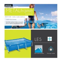 Piscine Tubulaire Rectangle 2,60 X 1,60 X 0,65 M Intex -Magasin Mobilier piscine tubulaire rectangle 260 x 160 x 065 m intex 2