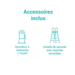 Piscine Tubulaire Ronde Prism Intex 3,66 X 0,99 M Avec Accessoires Intex -Magasin Mobilier piscine tubulaire ronde prism intex 366 x 099 m avec accessoires intex 2