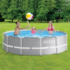 Piscine Tubulaire Ronde Prism Intex 3,66 X 0,99 M Avec Accessoires Intex