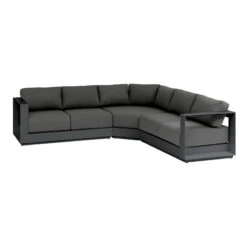 Magasin Mobilier -Magasin Mobilier salon d angle 5 places allure anthracite graphite hesperide 1