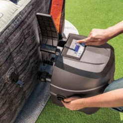 Spa Gonflable 4 Places Ardoise Carré Intex -Magasin Mobilier spa gonflable 4 places ardoise carre intex 2