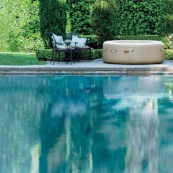 Spa Gonflable Sahara Rond 6 Places Intex 12 Spa Gonflable Sahara Rond 6 Places Intex -Magasin Mobilier spa gonflable intex rond beige 6 places 3