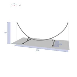 Support Hamac Demi-lune 3m30 Hespéride -Magasin Mobilier support hamac l3m30 hesperide 3