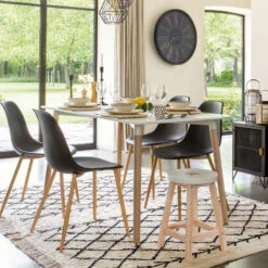 Table à Manger Blanc Roka Atmosphera 9 Table à Manger Blanc Roka Atmosphera -Magasin Mobilier table a manger blanc roka atmosphera 4