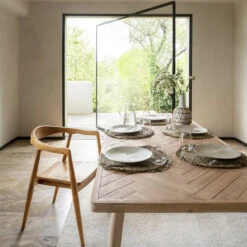 Table à Manger Extensible Bois D'acacia Aeris Atmosphera -Magasin Mobilier table a manger extensible bois d acacia aeris atmosphera 1 5