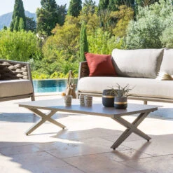 Magasin Mobilier -Magasin Mobilier table basse exterieure embruns praline hesperide 1