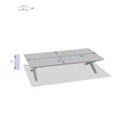 Table Basse Extérieure Embruns Praline Hespéride -Magasin Mobilier table basse exterieure embruns praline hesperide 2