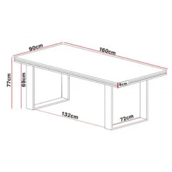 Table Salle Manger 160 Cm Marseille 5 Table Salle Manger 160 Cm Marseille -Magasin Mobilier table salle manger 160 cm marseille 2
