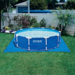 Tapis De Sol 4,72 X 4,72 M Pour Piscine Intex -Magasin Mobilier tapis de sol pour protection de piscine intex 3
