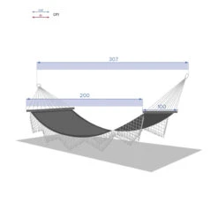 Toile Hamac Ethnique Franges 2 M Hespéride -Magasin Mobilier toile hamac ethnique franges 2 m hesperide 4