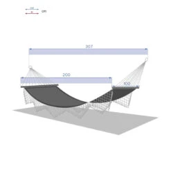 Toile Hamac Rialto Curry 2 M Hespéride -Magasin Mobilier toile hamac rialto curry 2 hesperide 2