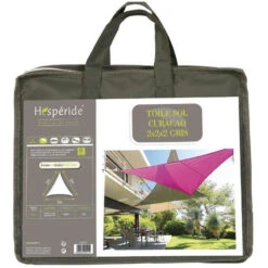 Toile Solaire 2x2x2m Curacao Gris Hespéride -Magasin Mobilier toile solaire 2x2x2m luxe hesperide curacao gri 2