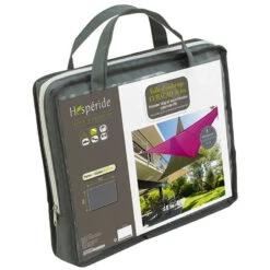 Toile Solaire 3x4m Curacao Gris Hespéride -Magasin Mobilier toile solaire 3x4m luxe hesperide curacao gris 3