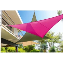 Toile Solaire 4x4x4m Curacao Taupe Hespéride -Magasin Mobilier toile solaire 4x4x4m luxe hesperide curacao taupe 4