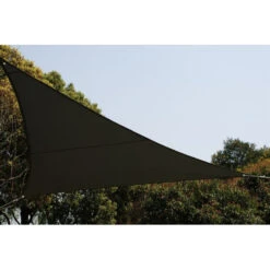 Toile Solaire 5x5x5m Curacao Gris Hespéride -Magasin Mobilier toile solaire 5x5x5m luxe hesperide curacao gris 2