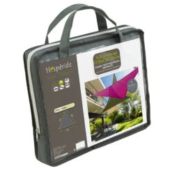 Toile Solaire 5x5x5m Curacao Gris Hespéride -Magasin Mobilier toile solaire 5x5x5m luxe hesperide curacao gris 3