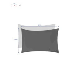 Toile Solaire 3x2m Curacao émeraude Hespéride -Magasin Mobilier toile solaire rectangulaire 2x3m luxe hesperide curacao emeraude 2