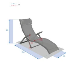 Transat 2 Positions Ardoise / Quartz Decima Hespéride -Magasin Mobilier transat 2 positions ardoise quartz decima hesperide 7