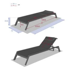 Transat Allure Hespéride Spéculoos/praline -Magasin Mobilier transat allure hesperide speculoos praline graphite 3