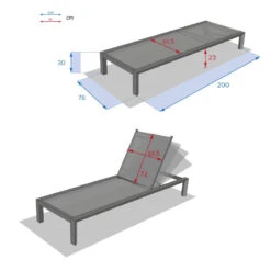 Transat Evasion Anthracite/graphite Hespéride -Magasin Mobilier transat evasion anthracite graphite hesperide 3
