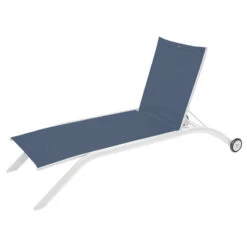 Transat Milenio Bleu Pétrole/blanc Hespéride -Magasin Mobilier transat milenio bleu petroleblanc hesperide 1 2