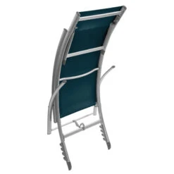 Transat Samba Pliable Et Empilable Bleu Canard Hespéride -Magasin Mobilier transat samba bleu can hesperide 6