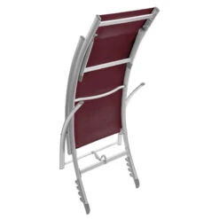 Transat Samba Pliable Et Empilable Bordeaux Hespéride -Magasin Mobilier transat samba bordeaux hesperide 5