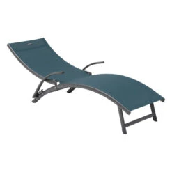 Transat Samba Pliable Bleu Canard/graphite Hespéride -Magasin Mobilier transat samba pliable bleu canard graphite hesperide 2