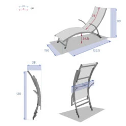 Transat Samba Pliable Et Empilable Grenade Hespéride -Magasin Mobilier transat samba pliable et empilable grenade hesperide 3